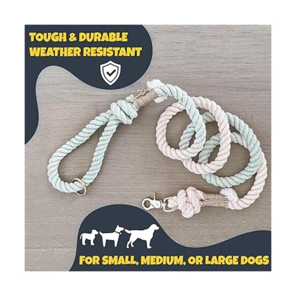 PUPPYSENTIALS Correas de cuerda para perros cuerda para