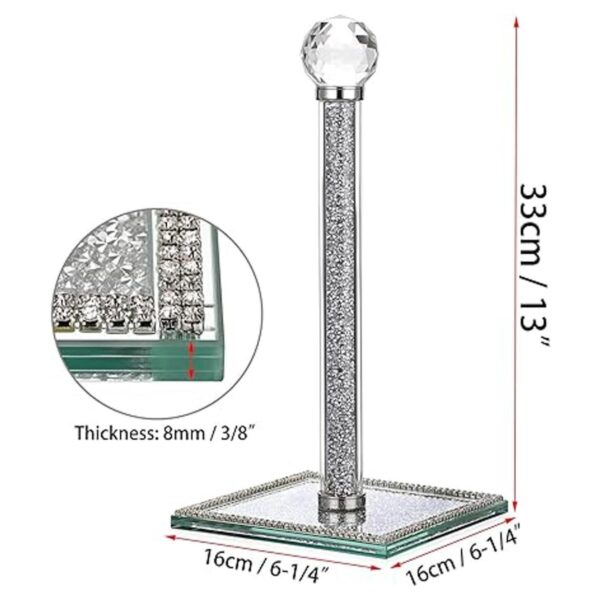 JUXYES Soporte vertical para rollos de toallas de papel de