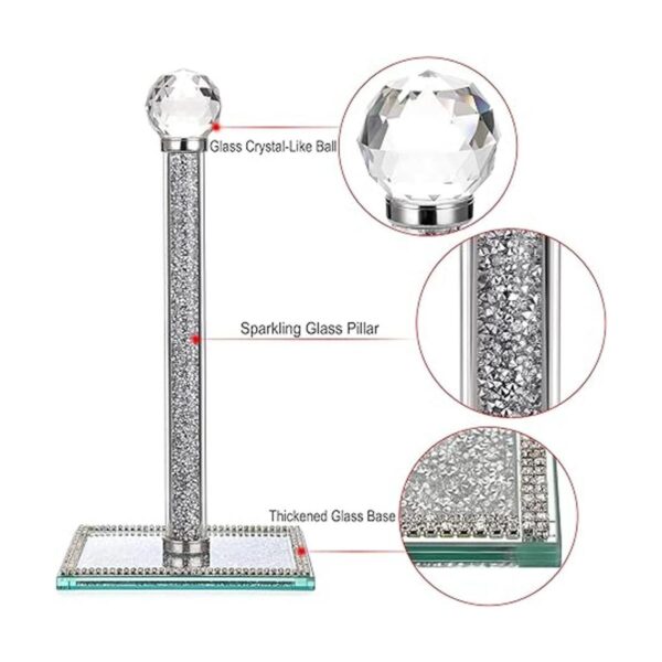 JUXYES Soporte vertical para rollos de toallas de papel de