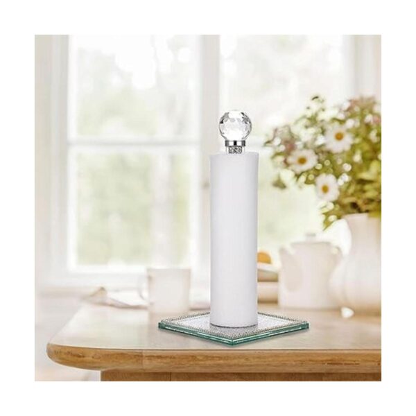 JUXYES Soporte vertical para rollos de toallas de papel de