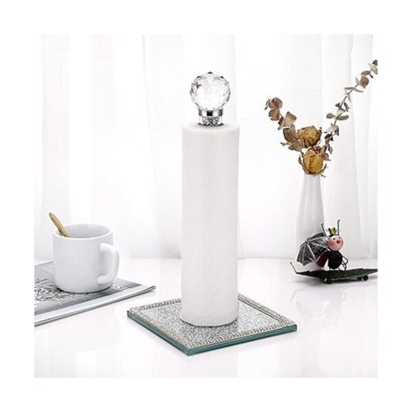 JUXYES Soporte vertical para rollos de toallas de papel de