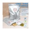 Paquete de 100 bolsas de Mylar para almacenamiento de