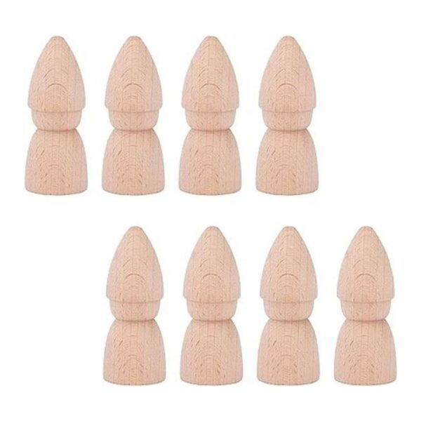 PH PandaHall 8 paquetes de clavijas de madera natural de_1