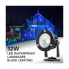 ELEGLO Luces LED negras de 12 W luz negra al aire libre_2