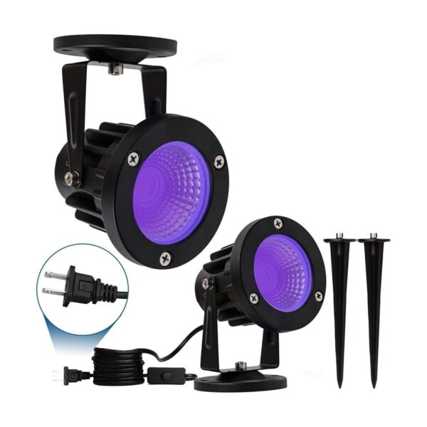 ELEGLO Luces LED negras de 12 W luz negra al aire libre_1