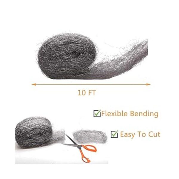 Kit de bricolaje de tela de relleno de lana de acero paño
