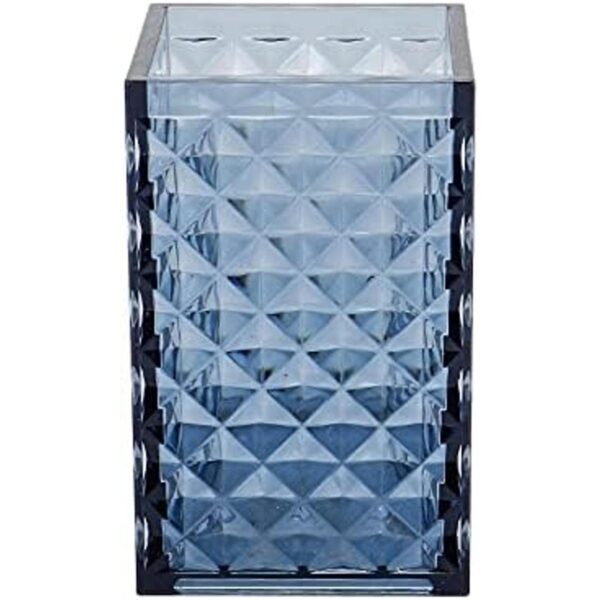 Juego de accesorios de baño azul 4 piezas cuadrados de