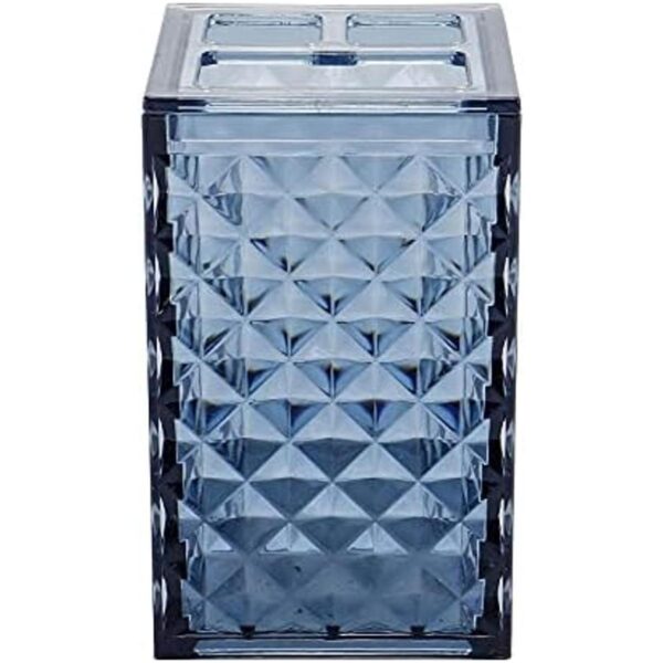 Juego de accesorios de baño azul 4 piezas cuadrados de