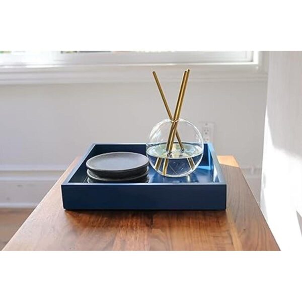 Montecito Home Bandeja decorativa pequeña de madera_2