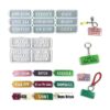 Juego de moldes de resina para llavero de Swear Words 2
