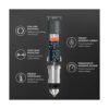 JDB Cargador de coche 36 W QC 4.8 A adaptador de_3