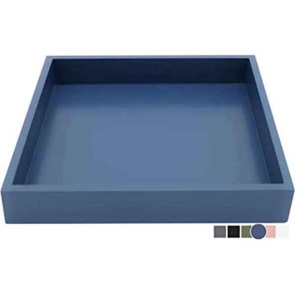 Montecito Home Bandeja decorativa pequeña de madera_1