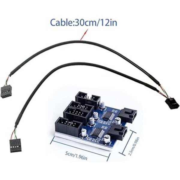 Nest Warehouse Divisor de cabecera USB de 9 pines macho de_2