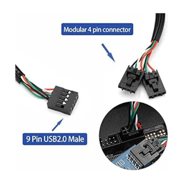 Nest Warehouse Divisor de cabecera USB de 9 pines macho de_6