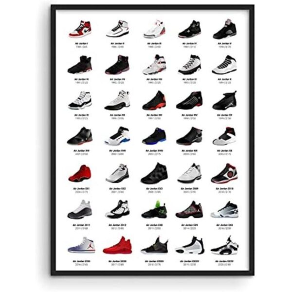 Haus and Hues Póster de tenis Jordan para chicos póster_1