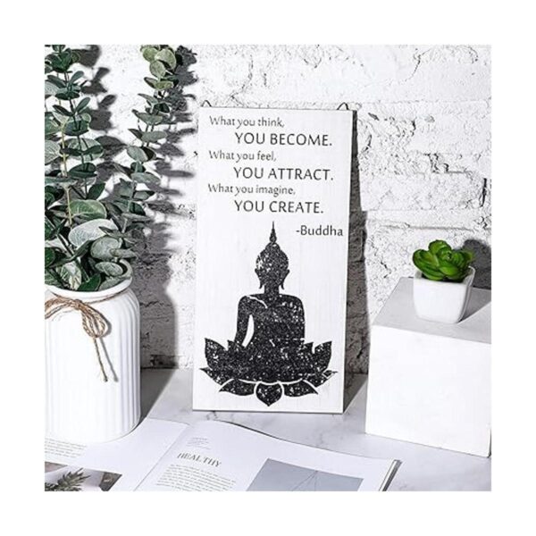 Decoraciones de pared con citas de Buda 2 piezas cita