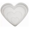 4 moldes de resina epoxi en forma de corazón moldes de