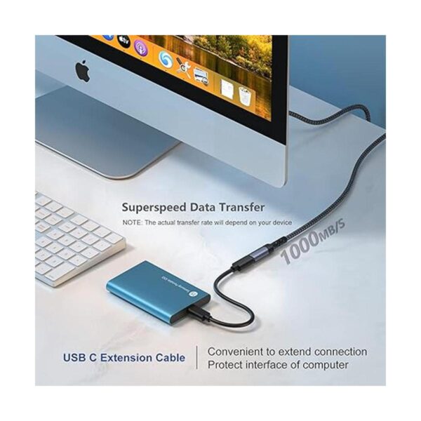 OKRAY Cable de extensión USB C de 3.3 pies1 M USB 3.2 de_5