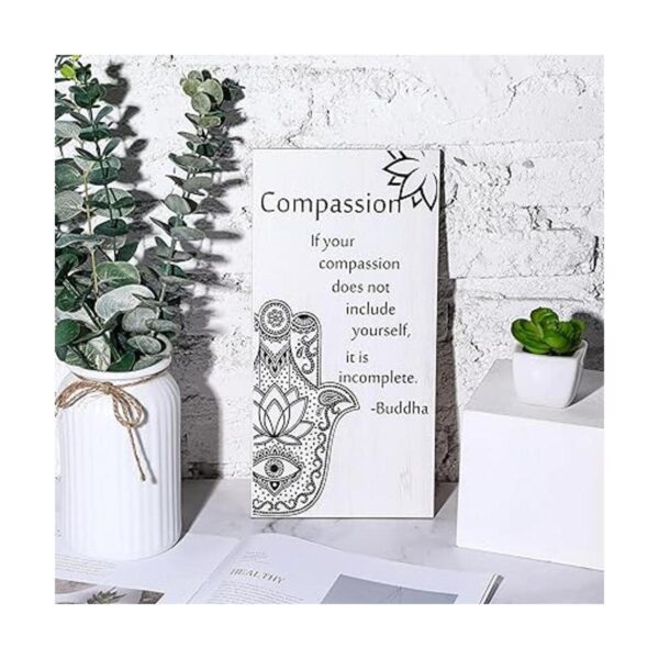 Decoraciones de pared con citas de Buda 2 piezas cita