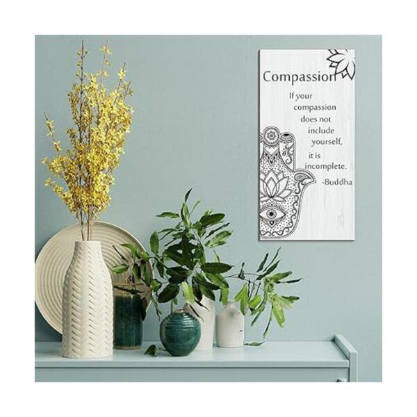 Decoraciones de pared con citas de Buda 2 piezas cita