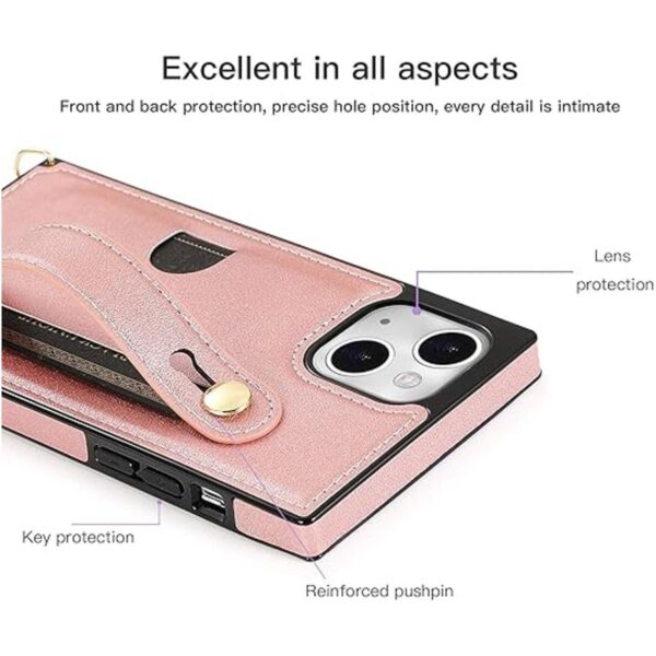 DEFBSC Funda con correa de dedo para iPhone 13 funda de_4