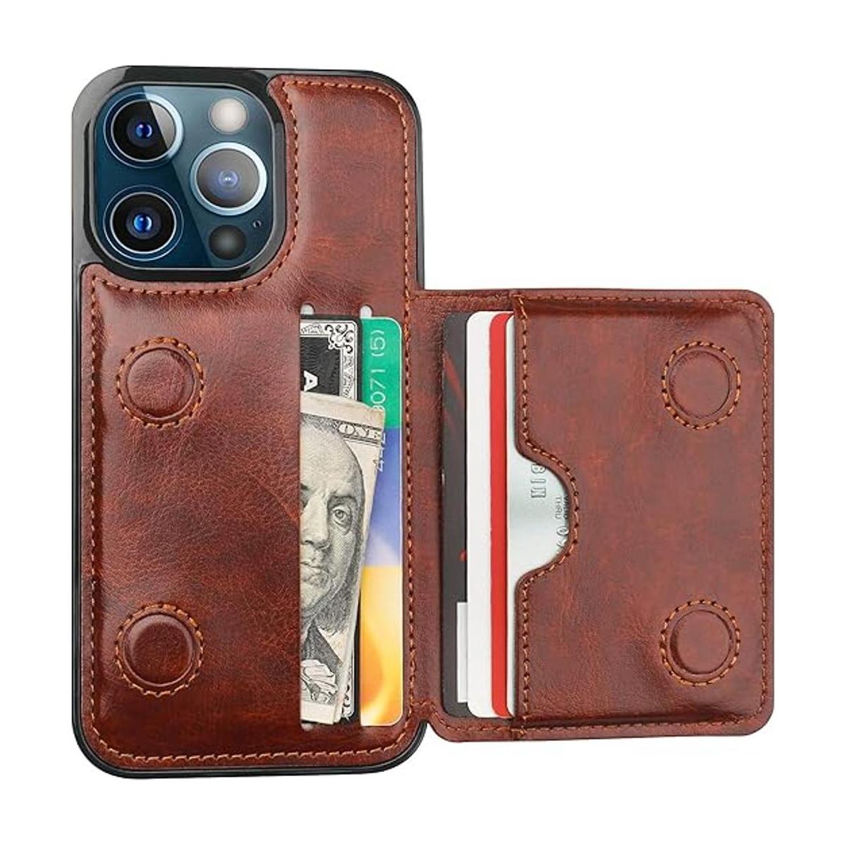 KIHUWEY Compatible con iPhone 13 Pro Funda tipo cartera