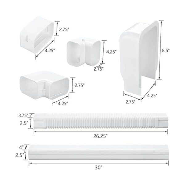 LCGP Kit de cubierta decorativa de PVC de 4 pulgadas y 12_2