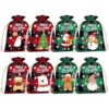 36 bolsas de arpillera con cordón de Navidad bolsas de