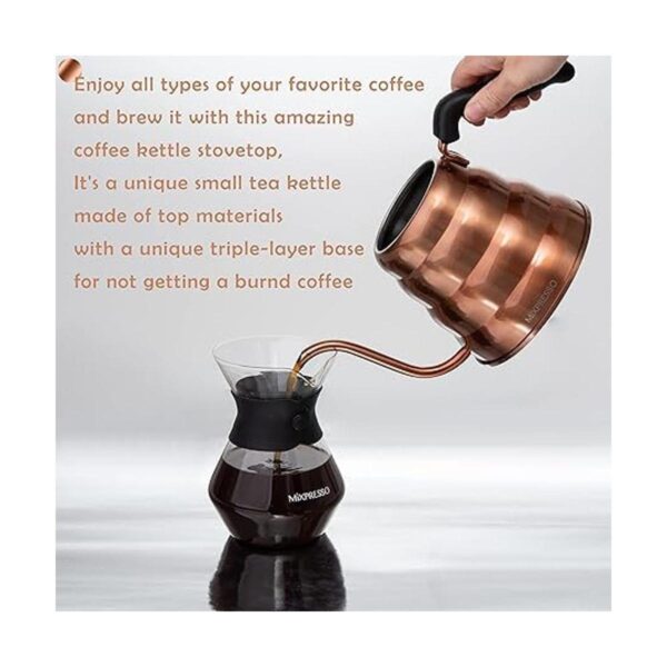 Mixpresso Hervidor de café con cuello de cisne para café y