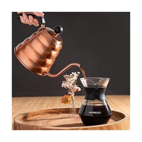 Mixpresso Hervidor de café con cuello de cisne para café y