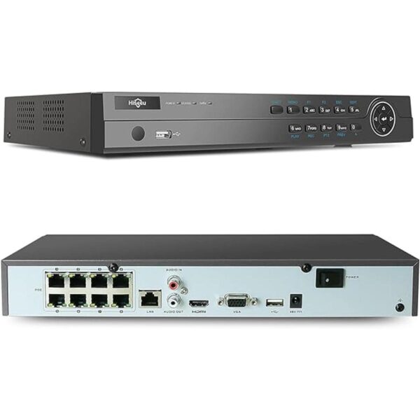 Hiseeu NVR PoE de 8 puertos 4K grabadora de video PoE_1