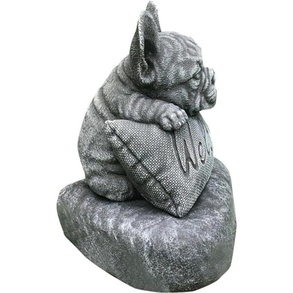 EKDJKK Bulldog Estatua de resina de animal diseño de