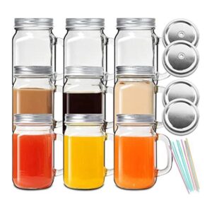 DESIYUE Paquete de 9 vasos para beber de 16 onzas tazas