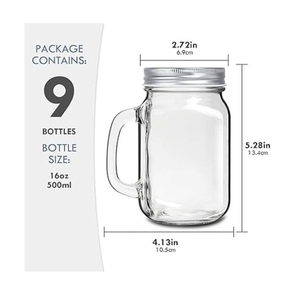 DESIYUE Paquete de 9 vasos para beber de 16 onzas tazas