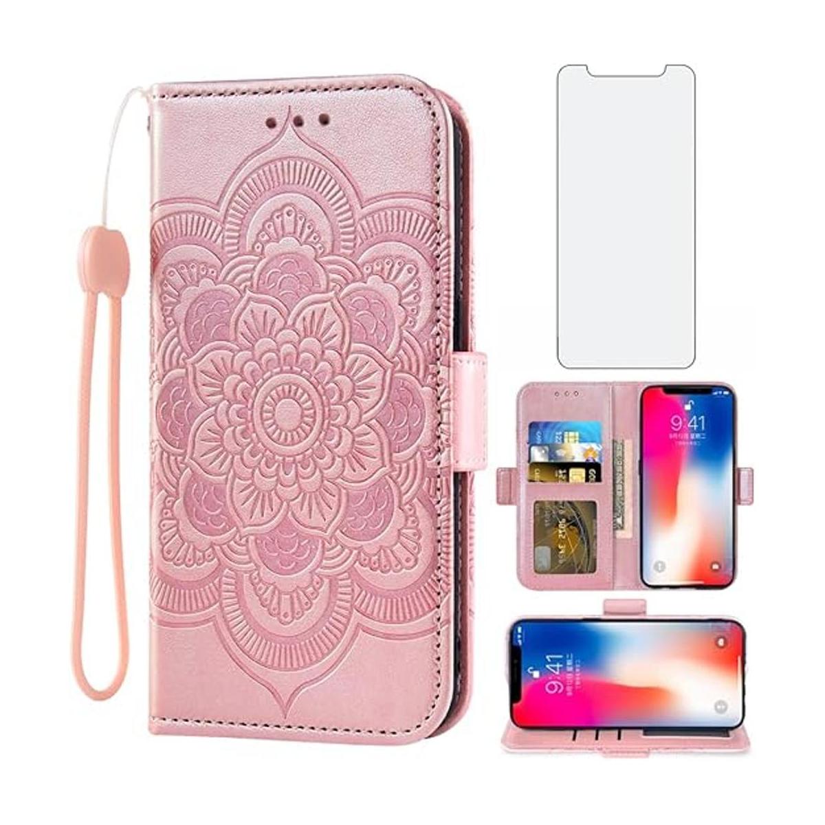 Compatible con iPhone Xs X 10 10s Funda tipo cartera y