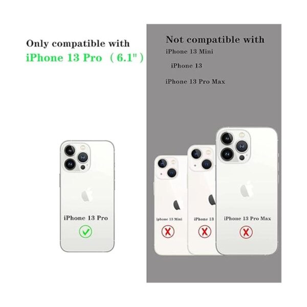 MInCYB Funda tipo cartera compatible con iPhone 13 Pro_2