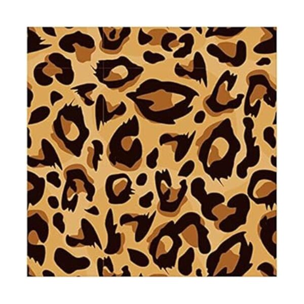 40 servilletas desechables con estampado de leopardo de_5