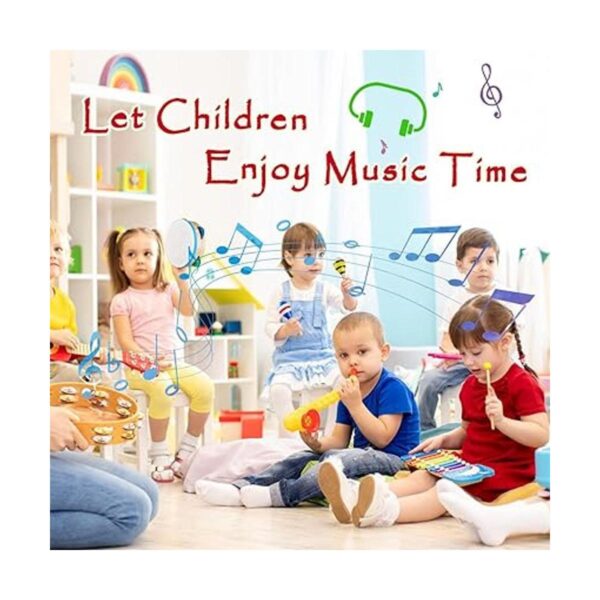 LOOIKOOS Juego de instrumentos musicales de madera para