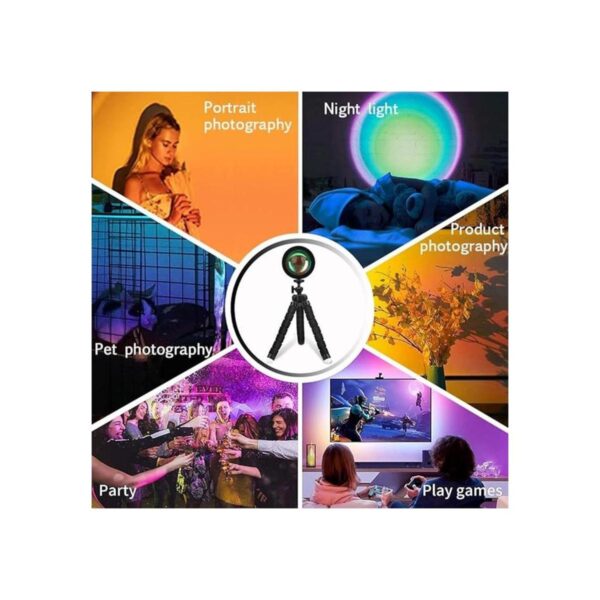 Decojoy Lámpara de puesta de sol lámpara de proyección de_6