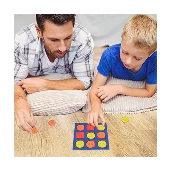 Gamie Foam Smile Face TicTacToe Mini juegos de mesa para_6