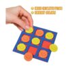 Gamie Foam Smile Face TicTacToe Mini juegos de mesa para_4