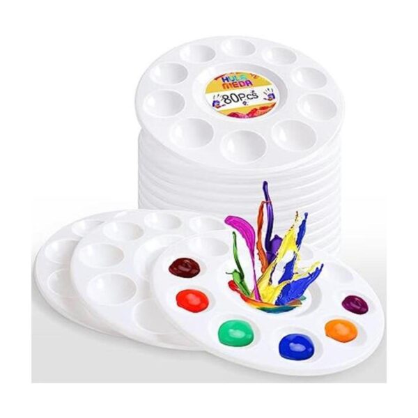 Hulameda 80 paletas de bandeja de pintura paletas
