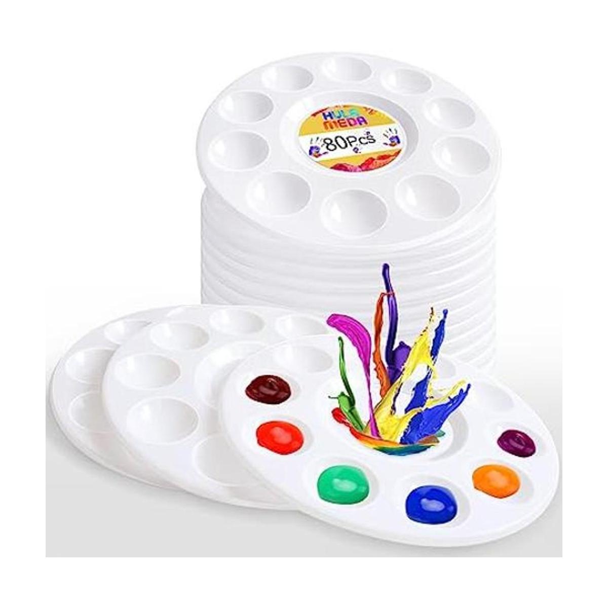Hulameda 80 paletas de bandeja de pintura paletas
