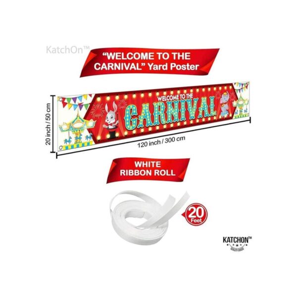 Gran pancarta de bienvenida al carnaval 120 x 20