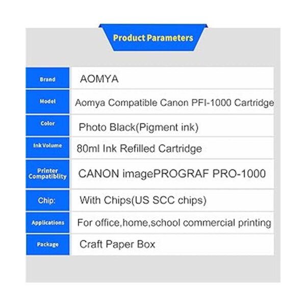 Aomya Cartucho de tinta compatible Canon_3