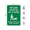 Letrero de tráfico para todos los perros deben estar en_2