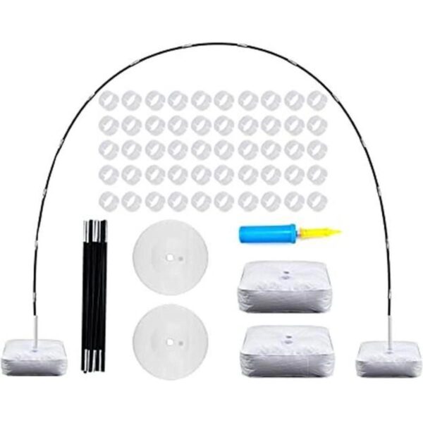 Kit de arco de globo ajustable con base soporte de arco_1