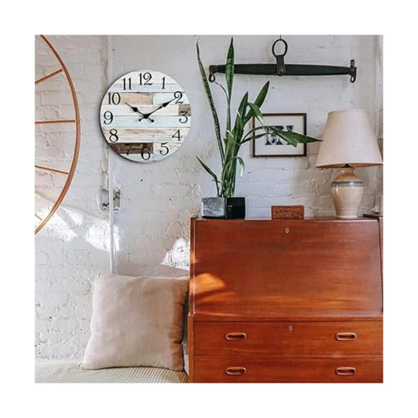 KECYET Reloj de pared rústico de 12 pulgadas para cocina_6