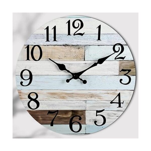 KECYET Reloj de pared rústico de 12 pulgadas para cocina_3