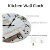 KECYET Reloj de pared rústico de 12 pulgadas para cocina_4